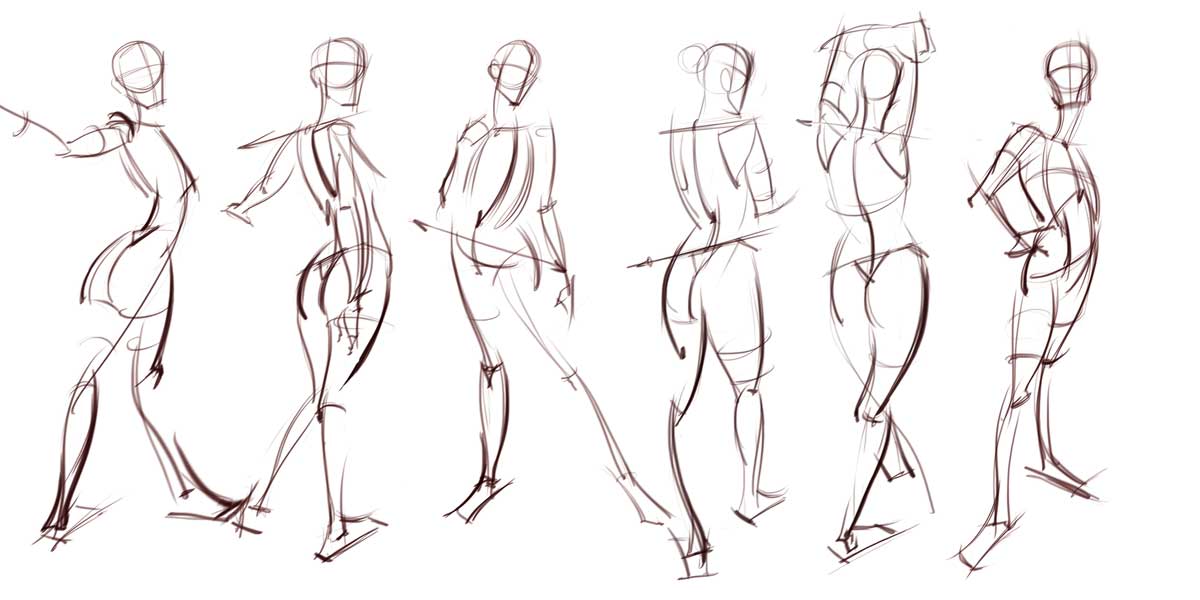 Drawing gesture Art Lesson: